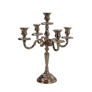 Centre de table élégant en métal pour tables de luxe, décoration de mariage et amélioration de l'ambiance intérieure élégante. - Product Image 1