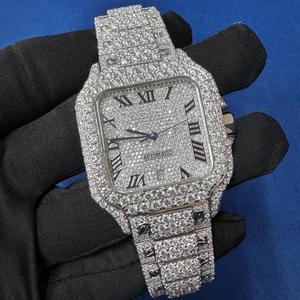 Montres mécaniques de luxe modernes, style hip-hop élégant, en acier inoxydable de 20 mm de largeur, cadran en verre de haute qualité, 41 mm, date automatique - Product Image 6