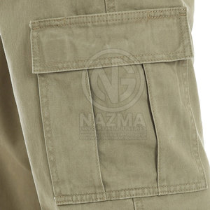 Nouvel Arrivage – Pantalon Cargo Léger et Décontracté pour Homme, Fermeture Boutonnée, Séchage Rapide, Respirant, 100% Coton, Idéal pour l'Entraînement en Extérieur - Product Image 6