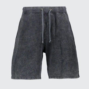 Pantalones Cortos para Hombre con Lavado Ácido, Estilo Vintage, de Algodón, para Gimnasio, Ropa Casual Urbana, Pantalones Cortos de Entrenamiento de Verano, Personalizados, OEM, Venta al Por Mayor - Product Image 3