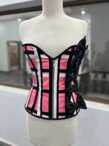 Custom Printed Sublimation Bustier <b>Corset</b> <b>Strapless</b> Boned Top with Zipper Women Fashion <b>Corset</b> Supplier - Product Image 5