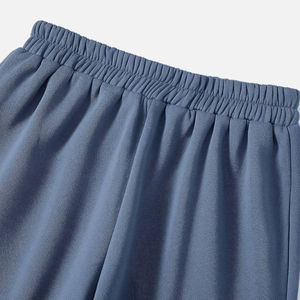 Pantalon de survêtement pour femme de haute qualité, coupe droite, en toile, taille élastique, taille haute, style évasé, respirant, confortable, OEM - Product Image 4
