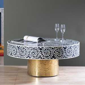 High Quality Modern Bone Inlay Coffee <b>Table</b> Handcrafted Elegant Centerpiece for Living Room Decor Bone inlay furniture accent - Product Image 1