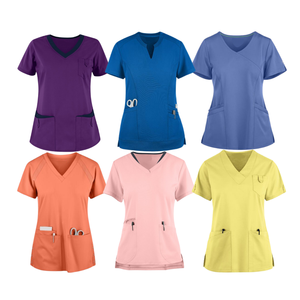 Alta calidad superior Scrubs enfermería moda nuevo estilo deportivo uniforme médico ropa de hospital para mujeres muy suave y buen estiramiento - Product Image 1