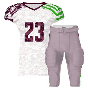 Uniformes de Fútbol Americano para Adultos, Estilo Nuevo, Sublimación Personalizada, Tallas Grandes, Jersey de Manga Corta y Pantalones, Ropa Profesional - Product Image 4