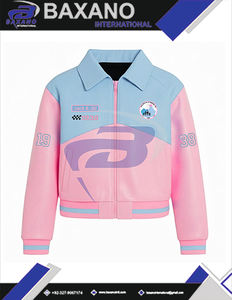 Veste de course Jack And Jill Of America Sorority avec fermeture éclair, coton de haute qualité, motif flamme, veste de pilote personnalisée - Product Image 5