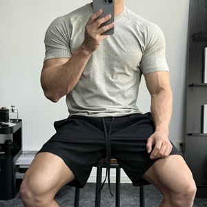Camiseta Deportiva de Compresión para Hombre, de Secado Rápido, Elástica, Transpirable, Ajustada, de Manga Corta, para Gimnasio, Entrenamiento, Running - Product Image 6