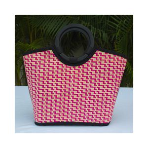 Sac à main rectangulaire en bambou fait main, écologique, léger et durable avec fermeture éclair, capacité 3L+, idéal pour les voyages et l'usage quotidien - Product Image 1