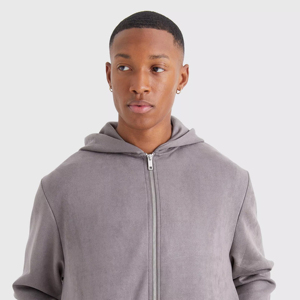 Sudadera con Capucha para Hombre, Personalizada con Logotipo, 100% Algodón, con Cierre, Transpirable, de Secado Rápido, Antiarrugas, Térmica, de Forro Polar, para Invierno - Product Image 5