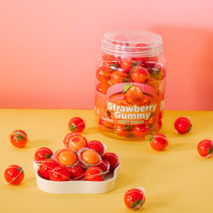 Ball Earth 4D marshmallows made from natural ingredients, spherical strawberry flavor, gifts for children, made in Vietnam - Product Image 1