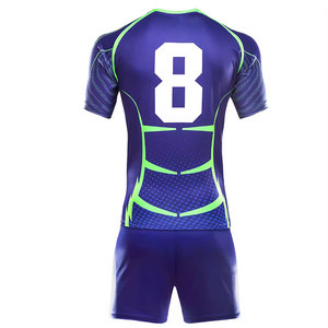 Private Label Sports Wear Top Quality Polyester Material Men Rugby Uniform Online Sale Rugby uniform For Adult - Product Image 3