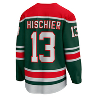Maillot de hockey sur glace pour homme léger et respirant 100% polyester imprimé par sublimation, extensible dans quatre directions, séchage rapide, entraînement, match, jeu