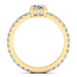 Bagues REYES en argent sterling 925 plaqué rhodium, certifiées GRA, avec moissanite 1,4 carat, design original, accessoires de mariage, bijoux fins - Product Image 4
