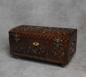 Boîte de rangement en bois Barkah Star, petite, robuste, idéale pour les bijoux et les solutions de rangement quotidiennes. - Product Image 1