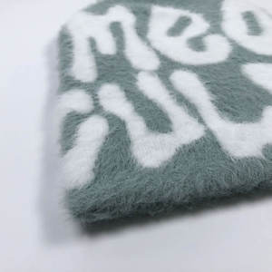 Gorro de Mohair de Primera Calidad con Servicio OEM, Diseño de Logotipo Impreso, Estilo Moderno, Gorros de Mohair para Hombre de Primera Clase - Product Image 3