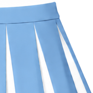 Jupe plissée bleu ciel pour femme, tenue de cheerleading, costume de danse sportive, uniforme d'équipe, vêtements de compétition - Product Image 3