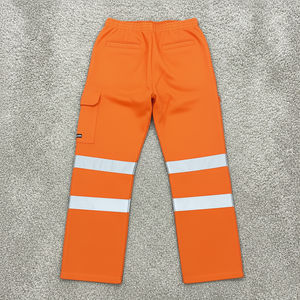 Pantalones de seguridad para hombre con cinta reflectante LED impermeable de alta visibilidad ANSI Clase 2, logotipo personalizado, estilo hip hop. - Product Image 5