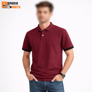 Polo de Manga Corta con Botones, Básico, de Algodón y Poliéster de Alta Calidad para Hombre y Mujer, Venta al Por Mayor, Impresión de Logotipo Personalizado - Product Image 2