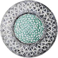Assiette de présentation écologique en nacre, faite à la main, mosaïque MOP solide, plateau décoratif, vente en gros, coquillage irisé, personnalisable