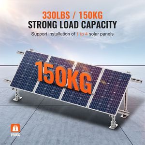2 Set di Staffe di Montaggio Regolabili a 30 e 60 Gradi per Pannelli Solari, Installazione su Tetto con 4 o 8 Pezzi - Product Image 5