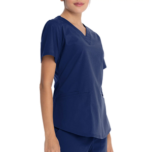 OEM Women's Nursing Scrub Uniform Breathable Medical Clothing with Jogger Pants Wholesale Supplier - Product Image 2