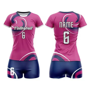 Nuevo Conjunto de Uniforme Deportivo de Voleibol, Estilo Moderno, Unisex, Pantalones Cortos, Sublimado, Antibacterial, para Mujeres, Jóvenes y Adultos, GLAMOUR PLUS - Product Image 1