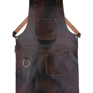 Delantal de cuero vacuno de primera calidad, delantal de soldadura, ropa de seguridad industrial, delantal de soldadura de cuero para adultos, delantal de cuero - Product Image 3