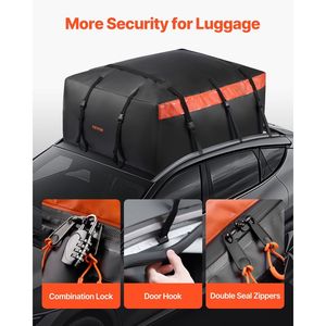 Bolsa de Carga para Techo de Auto, Resistente, de PVC 840D, 20 Pies Cúbicos, 100% Impermeable, Caja de Equipaje para Techo - Product Image 6