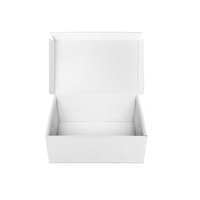 Adyverse Creation – Dossiers en papier kraft écologique 3 plis blancs 9x3x3 pouces, légers, avec ruban, forme personnalisable, pour rangement de cadeaux