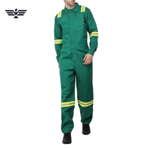 Overol Industrial Reflectante de Alta Visibilidad Personalizado Unisex, Ropa de Trabajo de Seguridad Resistente al Fuego, Traje de Trabajo Cómodo con Serigrafía - Product Image 1