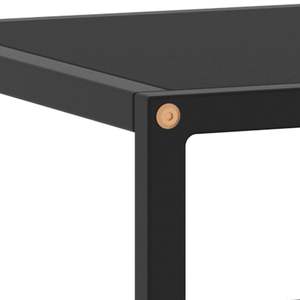 Meuble TV noir avec verre noir 39,4"x15,7"x15,7" - Product Image 5