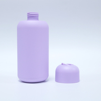 Nouvelle conception de flacon à bouchon rabattable en HDPE, 200 ml, 250 ml, 300 ml, 350 ml, emballage rond, flacons vides pour shampooing et lotion