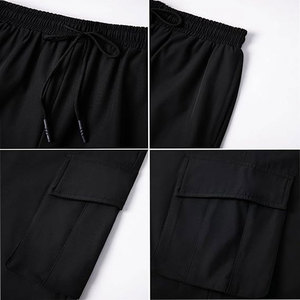 Pantalones Cargo de Diseño Clásico Solid Trader, con Bolsillos Utilitarios, Tela Ligera y Transpirable, Estilo Urbano Moderno y Elegante - Product Image 6