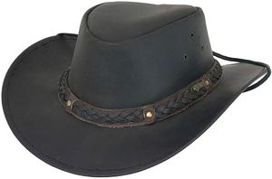 Classic <b>Western</b> Cowboy <b>Hat</b> with Braided Leather Band - Product Image 6