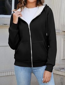 <b>Women's</b> <b>Quarter</b> <b>Zip</b> Pullover <b>Sweatshirt</b> Solid Color Long Sleeve Knitted Casual Autumn Wear Stand Collar Breathable Design - Product Image 2