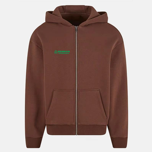 เสื้อฮู้ดซิปหน้าพิมพ์ลายโลโก้ด้านหน้า ผ้าฝ้ายฟลีซเฟรนช์เทอร์รี่ 100% ทรงหลวม แห้งเร็ว สำหรับฤดูหนาว แบบยูนิเซ็กส์ - Product Image 3
