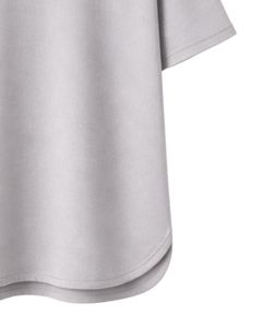 Camiseta Oversize Gris Claro Personalizada para Hombre, con Dobladillo Curvo, Hombros Caídos, Cuello Redondo, Algodón Liso, Estilo Urbano, Verano - Product Image 6