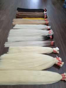 El mejor cabello Remy Rubio indio más vendido 100% Precio de fábrica #60 Color Rubio Envío gratis para pedidos superiores a 100kg - Product Image 2