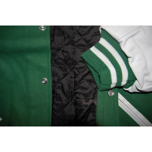 Stonefield Manufacturing Geometric Patchwork Stand Collar Varsity <b>Jacket</b>-100% Wool Hooded <b>Waterproof</b> Streetwear <b>Winter</b> Outerwear - Product Image 2