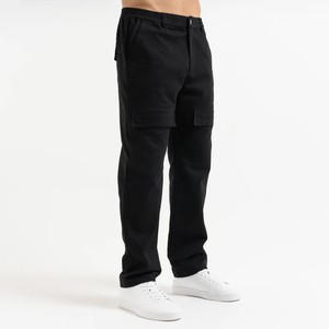Multi-Pocket Straight Casual Cargo Pants for <b>Men</b>-Mid Waist Worsted Fabric <b>Drawstring</b> Closure Breathable for Summer Urban Outdoor - Product Image 2