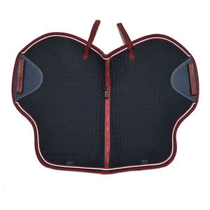 BRAND ZONE1995 Tapis de selle classique personnalisé en coton satiné avec doublure en maille, durable et confortable pour l'équitation et le saut d'obstacles - Product Image 2