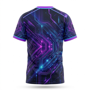 Unisex Custom Sublimation Front Jersey T-Shirt 220 Grams Breathable Quick Dry Polyester Sporty Athletic Sports Training Wear - Product Image 6