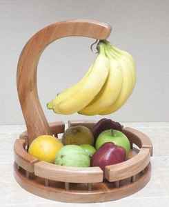 Escultura Religiosa Metálica Pulida para Almacenamiento de Frutas y Verduras y Exhibición en Estantes de Cocina - Product Image 1
