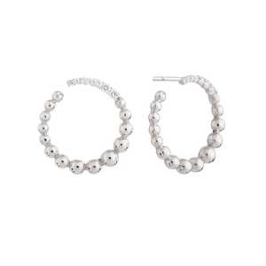 Pendientes de Diamantes Cultivados en Laboratorio con Cuentas Redondas en Forma de Bola, Personalizados, de Oro Sólido de 14K y 18K, Minimalistas, Únicos, para Novia, Joyería de Boda - Product Image 3