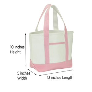 Bolsa de Hombro de Lona de Dos Tonos con Bolsillo Frontal, Resistente, de Alta Calidad, Personalizable - Product Image 6
