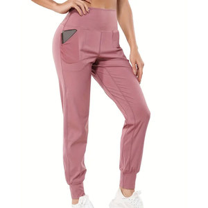 Womens High-Waist <b>Summer</b> Trousers Casual Drawstring Skinny Fit 100% Cotton Breathable Work <b>Pants</b> for Adults - Product Image 2