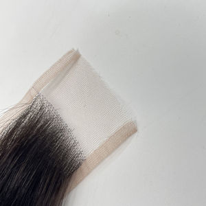 Dentelle vietnamienne fermeture cheveux humains Remy Extensions droite soyeuse naturel noir cuticule aligné cheveux tissage Machine Double cheveux - Product Image 4