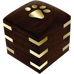 Urna de Madera de Cerezo Premium con Incrustaciones en las Esquinas |   Ataúd Funerario de Gran Capacidad para Adultos |   Elegantes Ataúdes de Madera para Cremación - Product Image 5