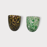 Cadeaux d'entreprise de Noël élégants de haute qualité, verre soufflé brillant multifonctionnel en verre sodocalcique pour boissons et fabrication de bougies, écologique