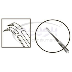 Inamura 1.5 Cross Action Capsulorhexis Forceps Curved w/ Marks Titanium Ophthalmic Cataract Instrument By <b>Blush</b> Surgical - Product Image 5